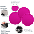 thumbnail image 3 of Bar Coasters with Holder Set of 8 - Tabletop Protection for Any Table Type, Wood, Granite, Glass, Soapstone, Sandstone, Marble - Perfect Soft Coaster Fits Any Size of Drinking Glasses, 3 of 5