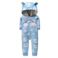 thumbnail image 4 of 2023 Autumn Winter Warm Fleece Baby Romper Cartoon Hoodie baby girls costume Newborn Babies boys clothes jumpsuits, 4 of 5
