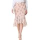 thumbnail image 1 of INSPIRE CHIC Falda De Cola De Pez De Gasa Con Dobladillo Con Volantes Y Cintura Elástica Floral Para Mujer Rosa L, 1 of 6