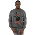 thumbnail image 2 of Looney Tunes Mens Daffy Duck Distressed Sweatshirt, 2 of 3
