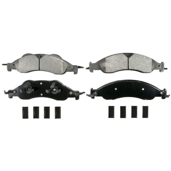 Wagner QuickStop ZX1278 Semi-Metallic Disc Brake Pad Set, Black & Silver, 10.5 Inch
