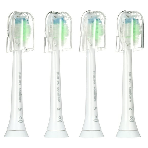 W2 Sonic Toothbrush Head Replacement Brush Heads Compatible with Philips DiamondClean Optimal Clean Series Toothbrush head White 4 Pack