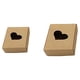 thumbnail image 5 of Caja de regalo de papel Kraft con ventana de corazón de estilo romántico, caja de dulces para galletas y banquetes de fiesta, cajas de regalo, Almacenamiento y organización del hogar 65x65x30mm Advancent HA067599-02B, 5 of 6