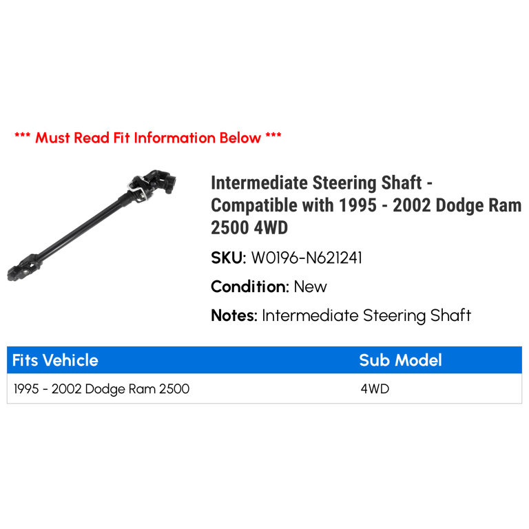 Dodge Ram Steering Shaft Replacement Upgrade 2500 3500, 47 OFF