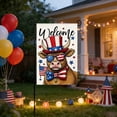 thumbnail image 5 of AZXY 4th of July Garden Flag 15.7x23.6 Inch Double Sided Patriotic Cow Welcome Outdoor Yard Decorations, 5 of 7