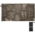 thumbnail image 2 of GZHJMY Italian Pasta Beach Towel Quick Dry Absorbent Bath Towels Sandproof Lightweight Towel for Gym Yoga Sports Swimming- 30x60in, 2 of 7