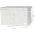 thumbnail image 4 of 3 Sprouts Recycled Fabric Folding Chest Organizer - Collapsible Storage Basket Container with Lid & Handles, 4 of 6