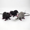 thumbnail image 4 of HEVIRGO Simulation Long Tail Mouse Rat Trick Joke Toy Photo Props Halloween Party Decor, 4 of 10