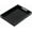 Glossy Black, variant on 12 x 20 Inch Clear Acrylic Serving Tray with Handles, Sturdy Decorative Ottoman Vanity Tray, Multipurpose Organizer Tray for Coffee, Breakfast, Appetizer, Kitchen Countertop and Makeup Storage