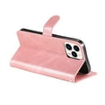 thumbnail image 4 of SaniMore Case for iPhone 15 Pro (6.1" 2023), Zipper Wallet Pocket Caed Slots Retro PU Leather Shockproof Drop-proof Flip Kickstand All-around Protective Shell, Rosegold, 4 of 11