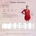 thumbnail image 7 of iEFiEL Womens Figure Skating Dress Lyrical Ballet Dance Gymnastics Leotard Dress Long Sleeve Shiny Rhinestones Dancewear White L, 7 of 7