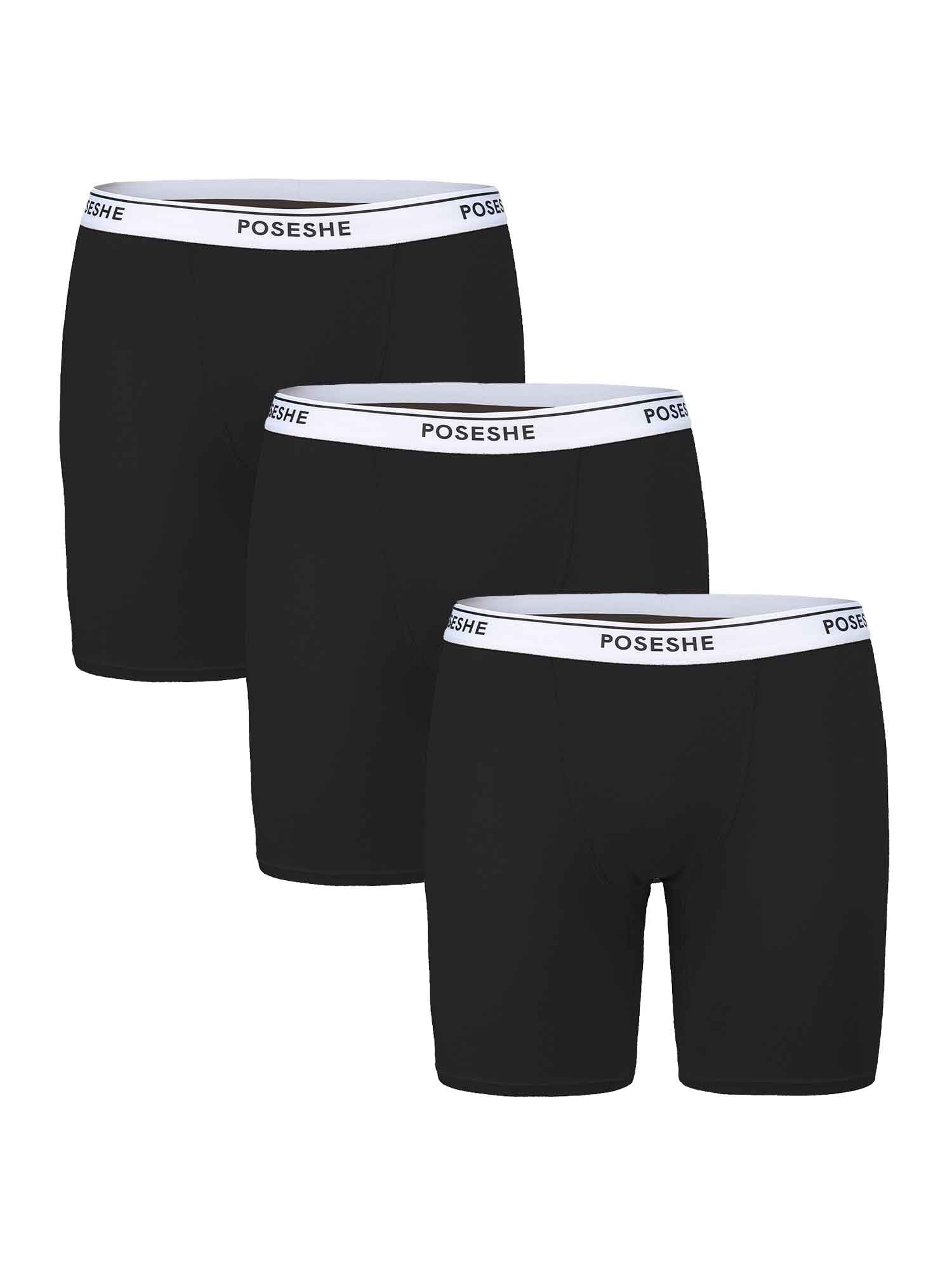 POSESHE Women's Boyshorts Panties Underwear, 6/8