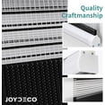 thumbnail image 6 of 27 Inch Wide Mini Zebra Blinds for Windows,Black Sheer Privacy Light Filtering Cordless Dual Layer Roller Shades for Home Office Bedroom, 27" W×75" H, 6 of 8