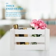 thumbnail image 5 of OULII Retro Storage Box Small Farmhouse Crate White 1Set, 5 of 5