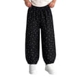 thumbnail image 4 of SHTXOZHI Corduroy Print Pants For Girls Elastic Waist Loose Casual Bottoms Warm Breathable Elastic Cuffed Jogger Pants, 4 of 5