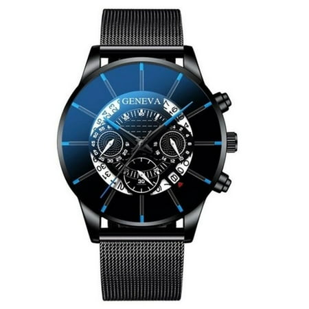 amousa Watch Luxury Men s Business Calendar Watches Stainless Steel Mesh Belt Quartz Watch