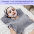 thumbnail image 3 of 12Pcs U-Shaped Facial Towels Split Design, Soft Esthetician Towel, Facial Stem Massage Cleansing Towel, Coral Fleece Face Cloth for Beauty Salons, Skin Care, SPA Centers, 3 of 6