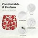 thumbnail image 4 of Balery Rose Flowers Pantalones cortos deportivos para mujer con forro y dos bolsillos, elásticos, para entrenamiento, gimnasio, yoga-XX-Large, 4 of 7