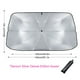 thumbnail image 4 of Fiudx Parasol Retráctil para Coche, con Aislamiento Térmico, Protector de Volante Incluido, Ideal para Todo Tipo de Clima, Ideal para Vehículos Compactos, Fácil de Guardar., 4 of 4