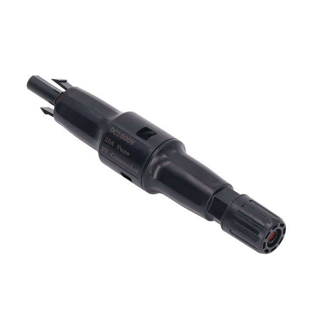 Solar PV Fuse Connector, Diode PV Connector UV Resistance 1500V DC Protection Function For Solar Power Generation 10A,15A,20A,30A