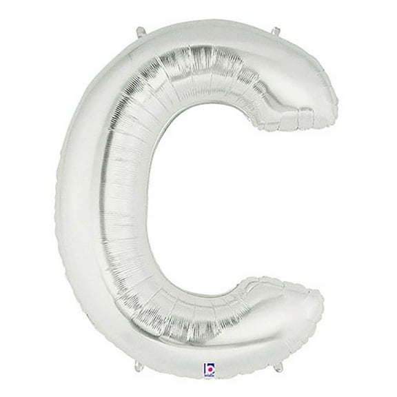 Burton & Burton 40" Letter C Shape Silver Balloon