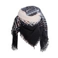 thumbnail image 3 of Classic Winter Scarf for Women Chunky Knit Plaid Tassel Design Shawl, 3 of 5