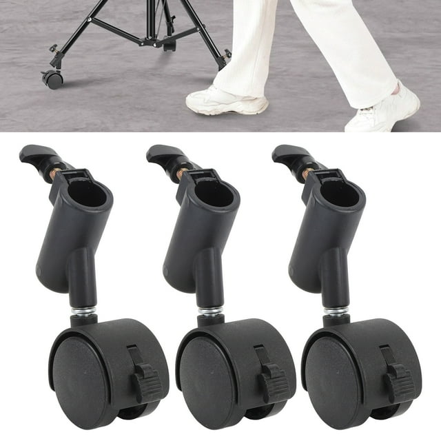 Roues de Support de Lumière, Roulettes de Support de Lumière à Frein Flexible pour Photographie