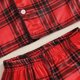 thumbnail image 5 of Pijamas navideños para niños, niñas y niños, con estampado de Papá Noel y cuadros, camisas de manga larga, pantalones, ropa de estar por casa, ropa de dormir, 1 a 5 años, 5 of 5