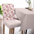 thumbnail image 2 of Chair Covers for Dining Room Set of 8,Watercolor Christmas Candy Cane Stretch Seat Protector Removable Washable Chairs Slipcovers for Kitchen Banquet Wedding Hotel,Pink Cup, 2 of 6