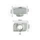 thumbnail image 2 of Set Of European Standard Zinc Plated Carbon Steel Sliding T Nuts (eu20-m5 10mm 6mm), 2 of 3