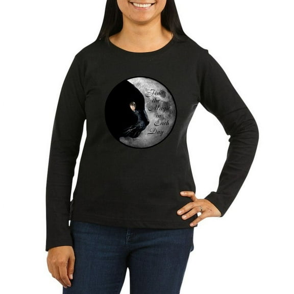 CafePress - Find The Magic Long Sleeve T Shirt - Women's Long Sleeve Graphic Tee Casual Fit