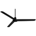thumbnail image 6 of 60" Casa Vieja Turbina DC Modern Industrial Indoor Outdoor Ceiling Fan with Remote Control Matte Black Damp Rated for Patio Exterior House Home Porch, 6 of 7