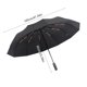 thumbnail image 3 of Paraguas automático plegable de plástico negro para exteriores, ideal para protegerse del sol y la lluvia. Paraguas de poliéster., 3 of 6
