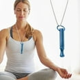 thumbnail image 6 of Necklaces & Pendants Meditation Breath Decompression Pendant Necklace Meditation Small Waist Round Pipe Whistle Jewelry Stress Breathing Necklace Men's Women's Gifts, 6 of 7