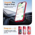 thumbnail image 5 of Magnetic Case for iPhone 16 Pro Max with Full Camera Protection [Compatible with Magsafe] [Translucent Matte] Protective Phone Case, Hot Pink,Red, 5 of 5