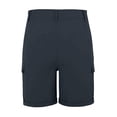 thumbnail image 3 of Kvture Bermuda Cargo Denim Shorts for Women Knee Length with Pockets Elastic Waist Long Jorts for Summer Casual Z Navy XXL, 3 of 8