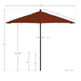 thumbnail image 5 of California Umbrella Venture 9' Bronze Market Umbrella in Brick, 5 of 5