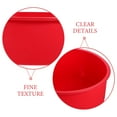 thumbnail image 4 of 2 Pcs Brownies Silicone Baking Molds Round Brownie Pan Silicone Cake Pan Cake Mold Multifunction Red Silica Gel, 4 of 6