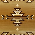thumbnail image 7 of Emma + Oliver 8x10 Olefin Accent Rug with Southwestern Geometric Arrow Design in Brown, Black, Beige & Ivory and Natural Jute Backing, 7 of 7