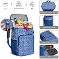 thumbnail image 2 of Spring Floral Design Insulated Cooler Backpack - 20L Leakproof & Easy to Clean, Ideal for Outdoor Enthusiasts, 2 of 5