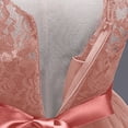 thumbnail image 3 of Vestido de Encaje Blanco de Manga Larga Cuadrado Cuello Girado Abajo Arco Falso Dos Piezas Vestido de Baile de Estudiantes Británicos para Niños Grandes 5-16 Años de Edad, 3 of 7