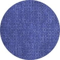 thumbnail image 1 of Ahgly Company Indoor Round Oriental Blue Industrial Area Rugs, 6' Round, 1 of 4