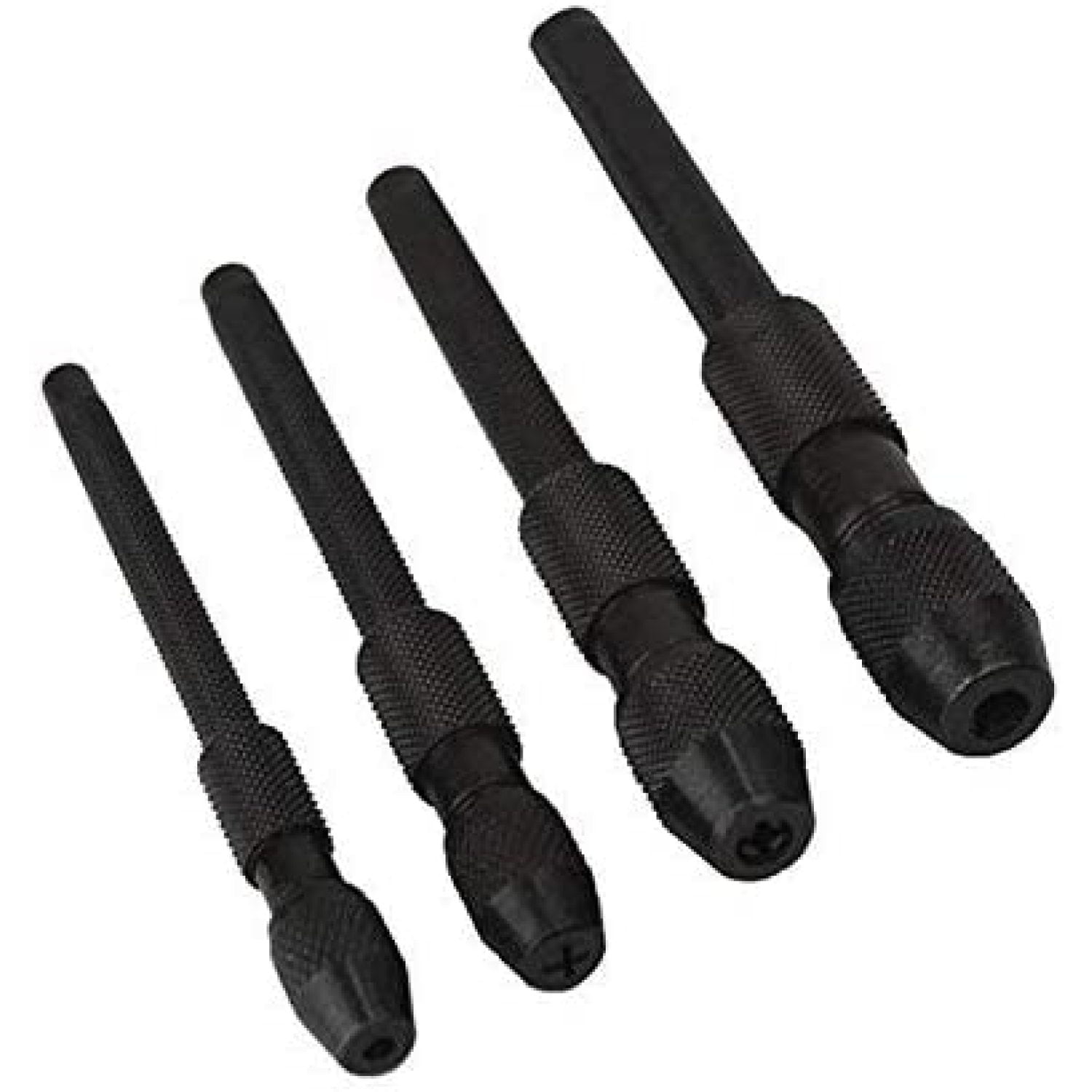 Set of 4 Black Handheld Pin Vises Jewelry Making Tools, Includes four