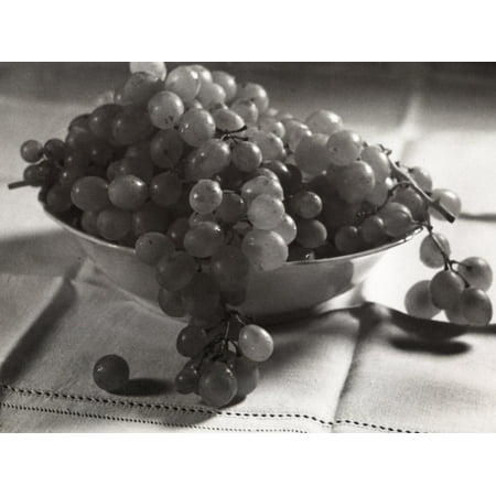 Grape Bowl Wall - Grapes in the Fruit Bowl Print Wall Art By Alessandro Bencini
