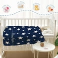 thumbnail image 5 of Patriotic Throw Blanket Twin Size 4th of July Memorial Day Fourth of July Blanket Couch Sofa Bed Soft Fleece Blankets Stars and Stripes White Blue Independence Veteran Day Blanket 60x80, 5 of 6
