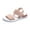 Pink, variant on Aueoeo Womens Flat Sandals Comfortable Sandals for Women Open Toes Elastic Ankle Strap Casual Walking Sandals Shoes
