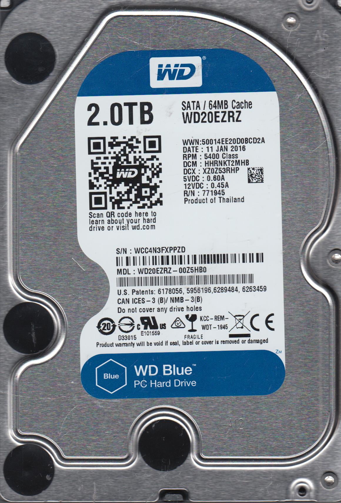 Western Digital WD3003FZEX（3.5 HDD 3TB） Western Digital WD3003FZEX-00Z4SA0 - 3TB 7.2K RPM 64MB Cache