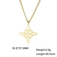 thumbnail image 6 of EUEAVAN Witch Knot Gold Necklace Witchcraft Stainless Steel Necklaces Amulet Jewelry Gift for Women, 6 of 6