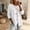 White, variant on Morttic Women's Plus Size Solid Color V-Neck Denim Jacket – Casual Long Sleeve Loose Fit Button Down Coat Black,S