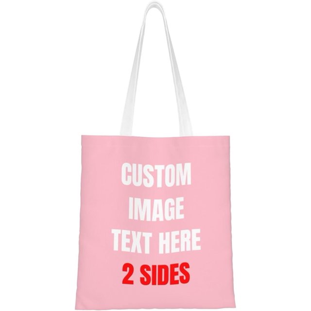 Custom Tote Bag Bags With Logo Personalized Custom Bags Shopping Bags Reusable Grocery Bags Bulk - Add Your Text Image